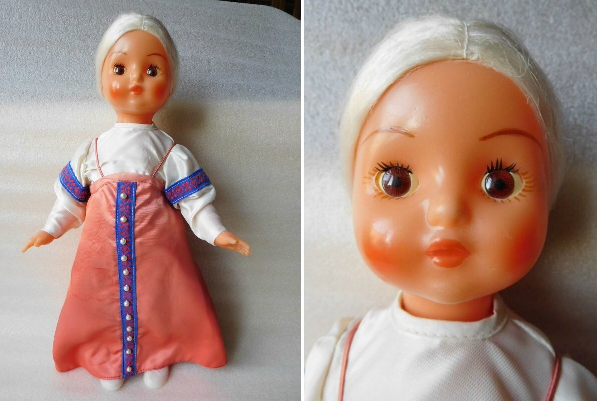 Загоряночка Нахабинской фабрики игрушек, или красногорочка куколка.