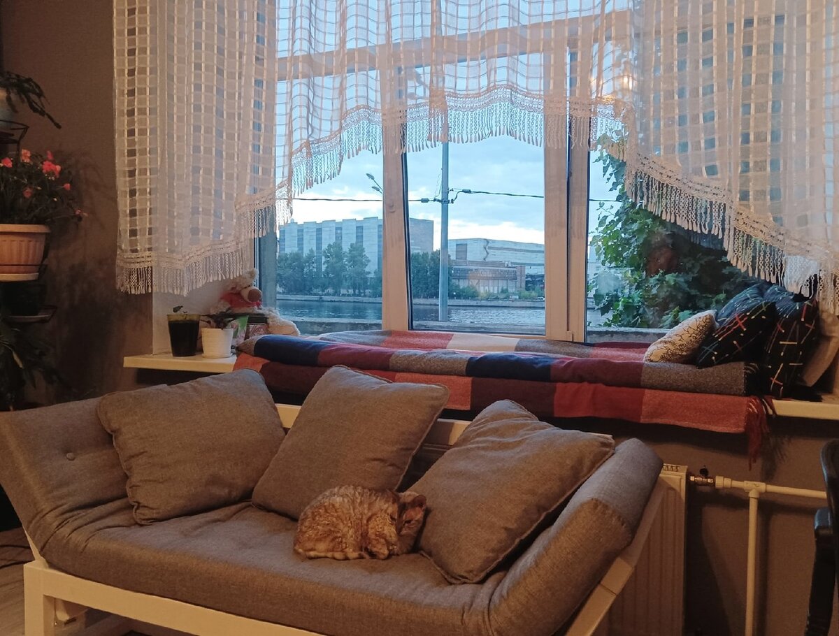 Окно в большой комнате. 