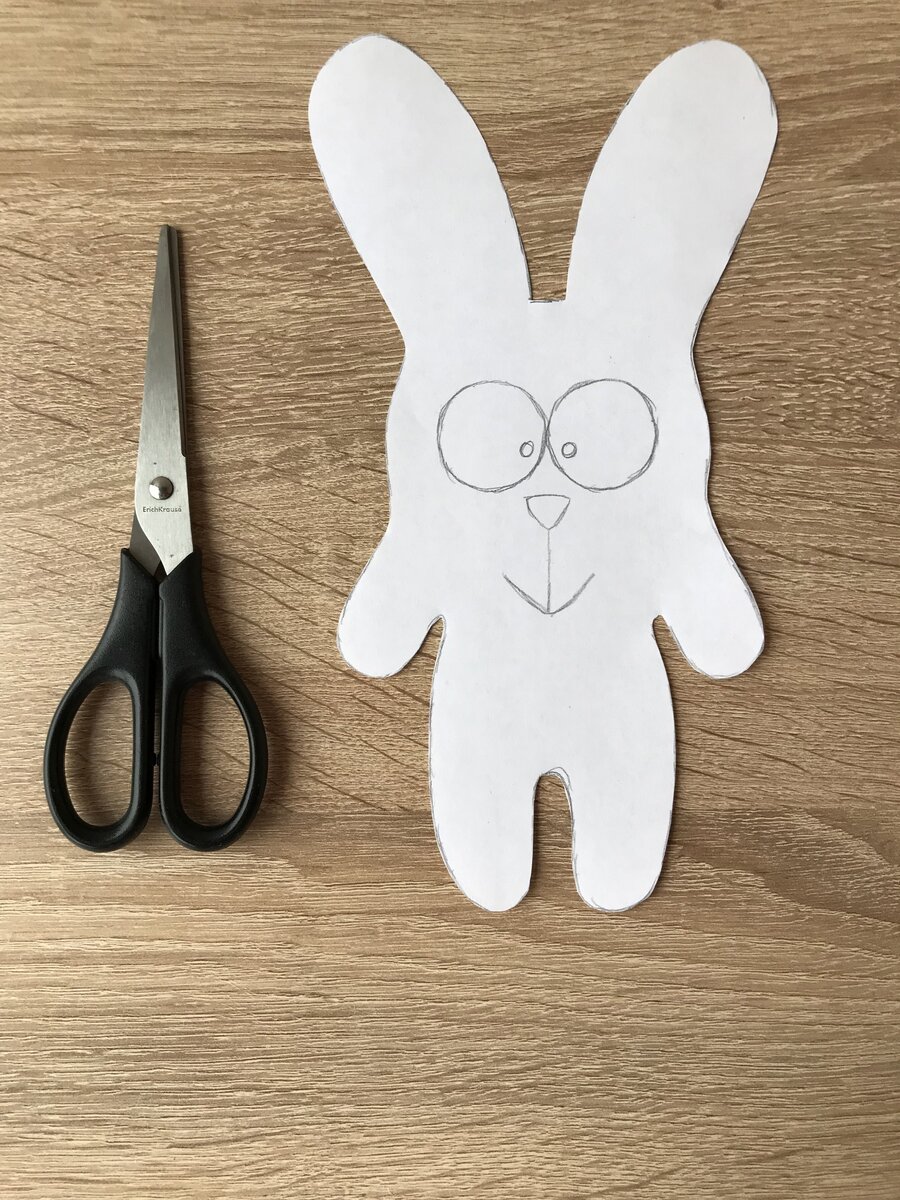 Кролик из бумаги