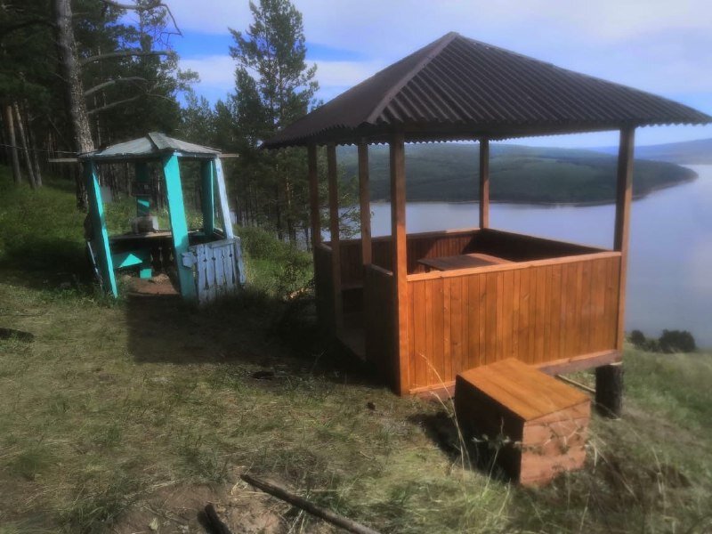    Беседка в Усть-Уде на горе Киткай. Фото: Администрация Усть-Удинского района