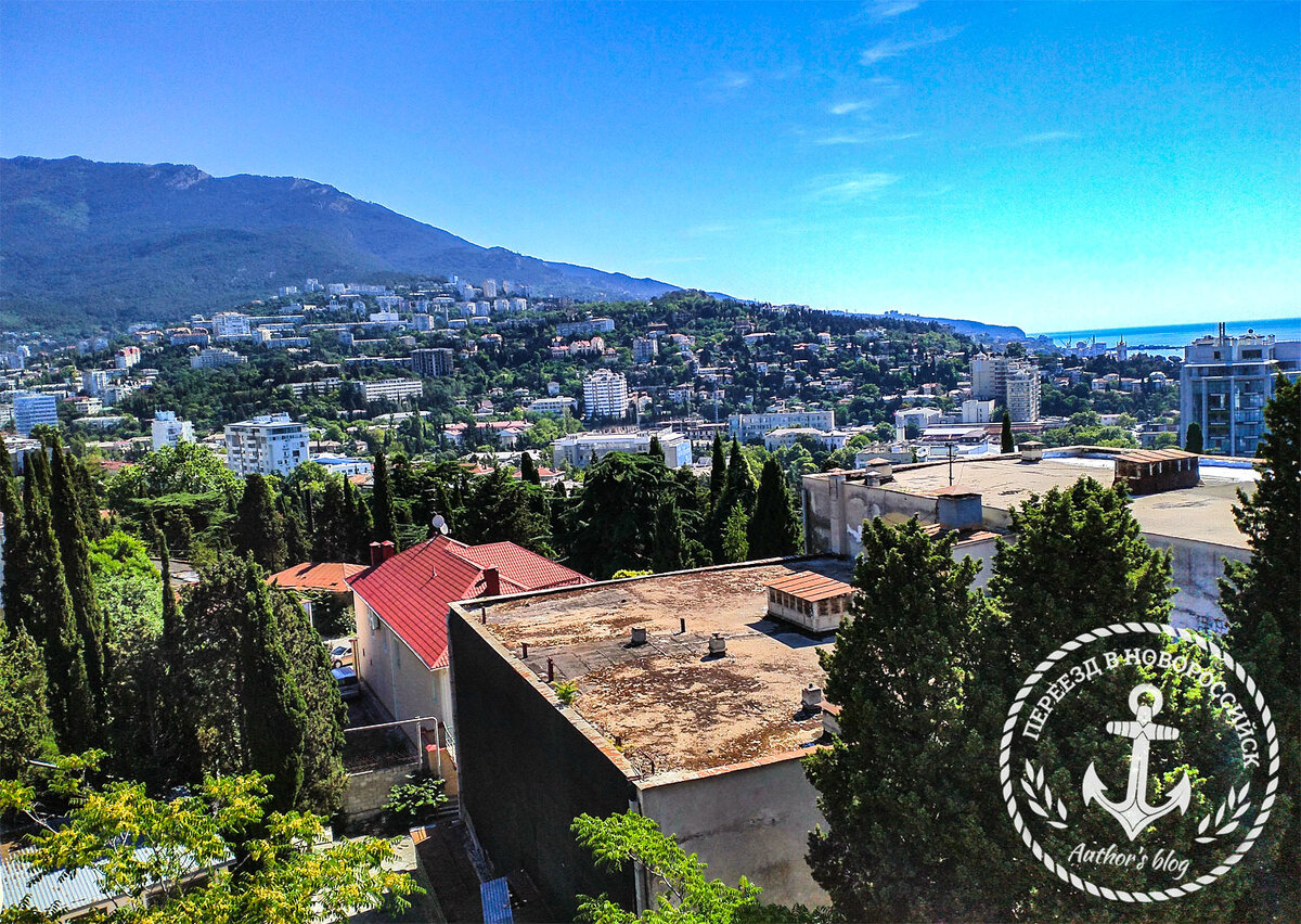 Вид с канатной дороги «Ялта-Горка»