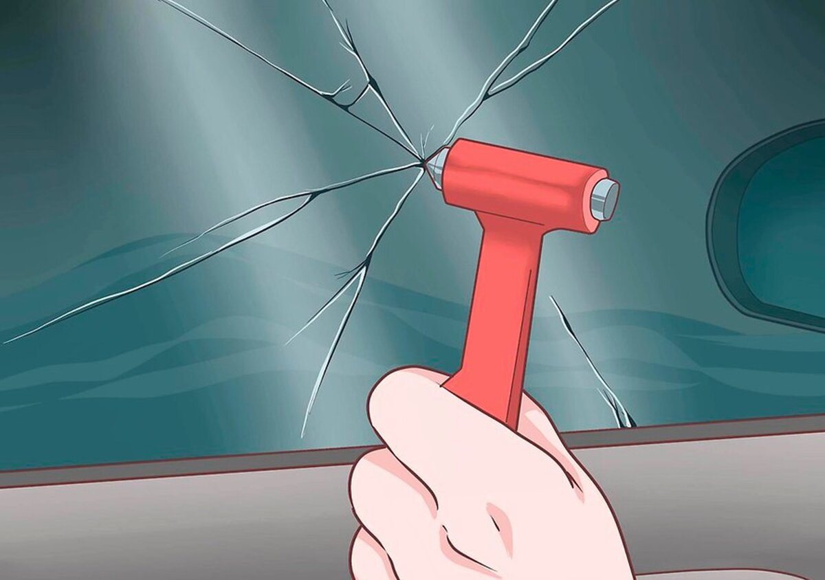 Включи бьющиеся машины. Выбить стекло в автомобиле. Прибор для разбития стекла в машине. Выбраться из тонущей машины. Разбитое окно машины.