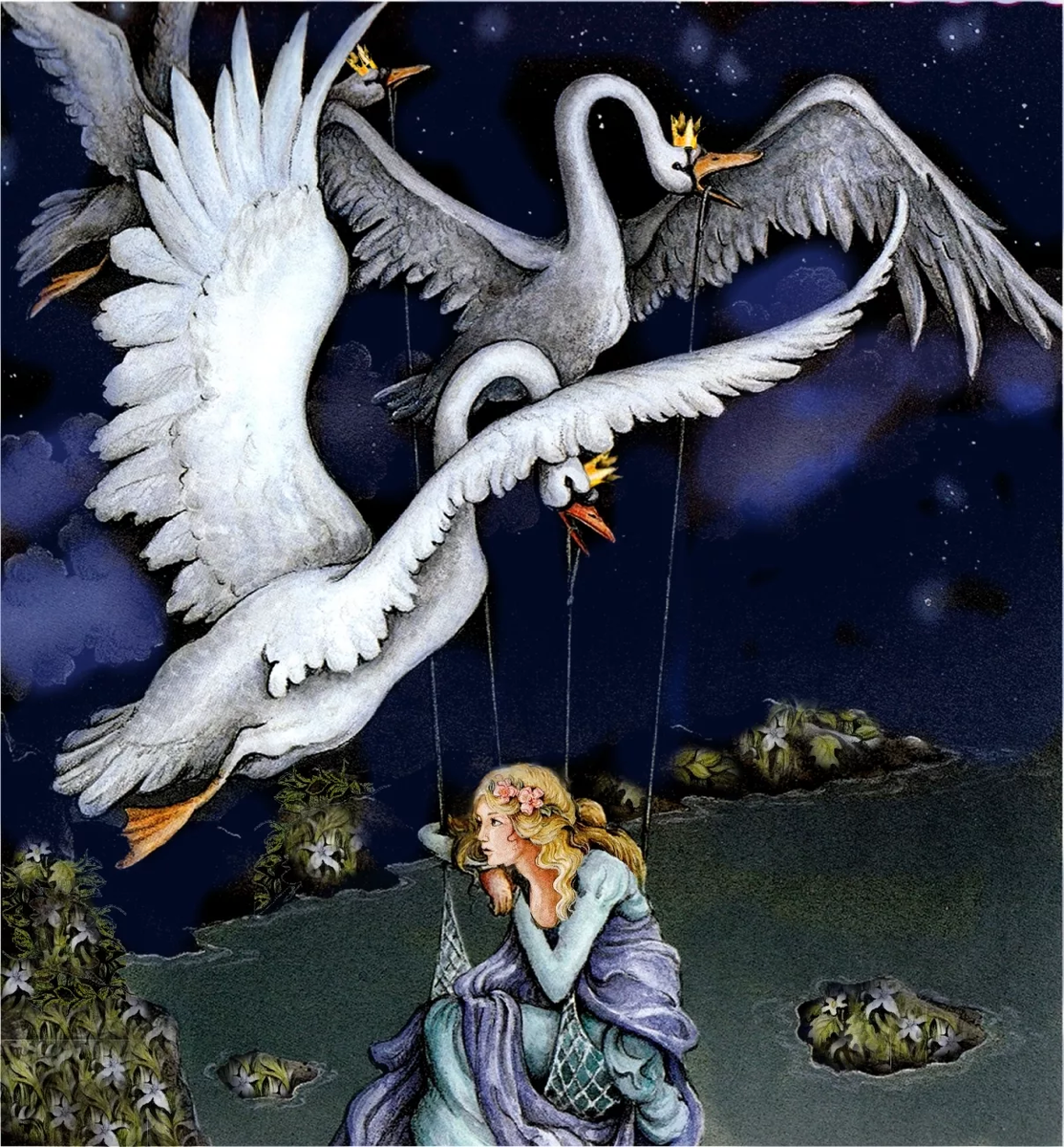 герои сказки снежная королева. г. ганс христиан андерсен сказки дикие лебеди. -х. -х.