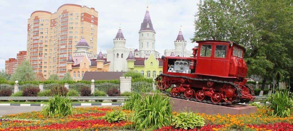 Такая красота в совхозе.