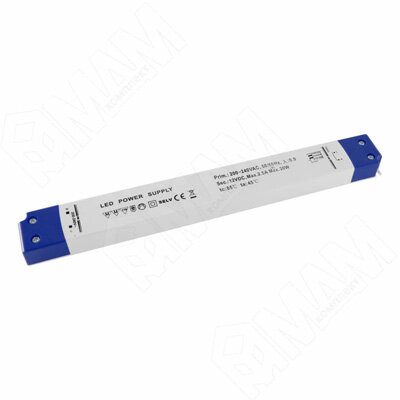 Блок питания, длинный, AC-230/DC-12V, IP31, 30W