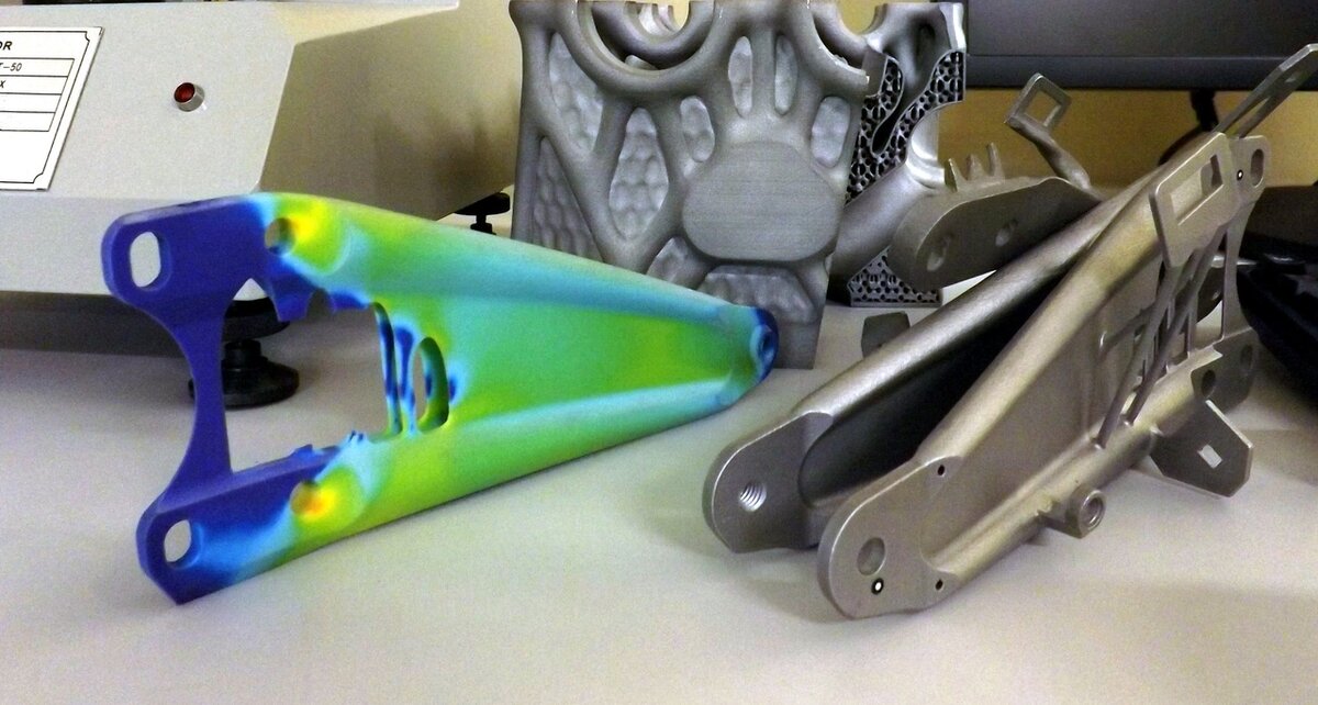 Распечатанные на 3D-принтере образцы деталей