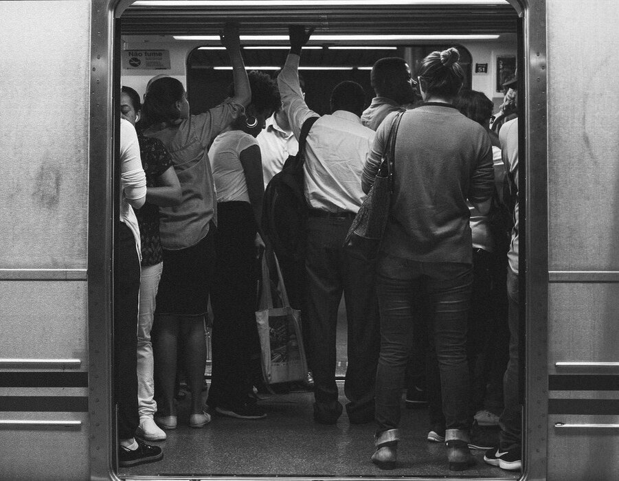 https://www.pexels.com/photo/people-standing-inside-train-1970283/