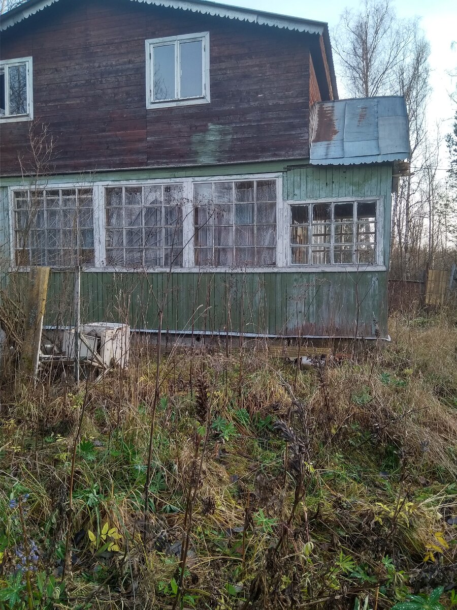 Дом и участок заброшены.