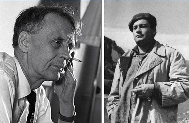 И. А. Пырьев (слева), и молодой Эльдар Рязанов (справа)