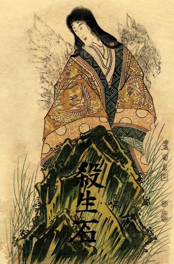 фрагмент гравюры Утагава Тоёкуни