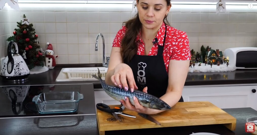 Скумбрия в духовке в очень вкусном маринаде