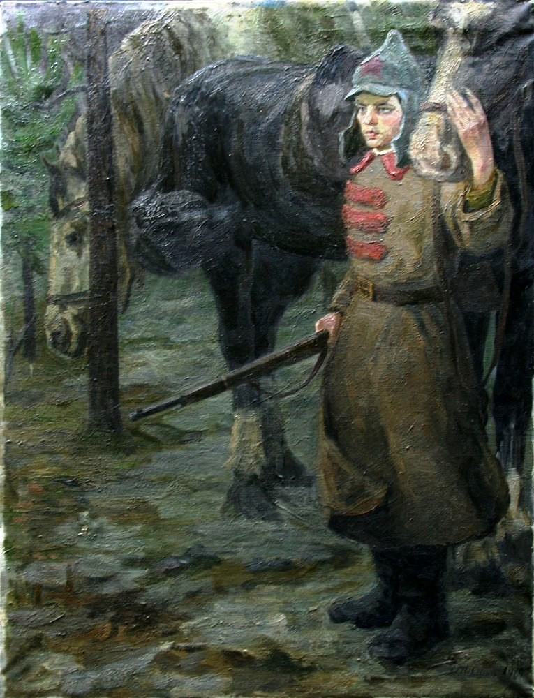 В дозоре (худ. В. Ганьшин, 1969). 