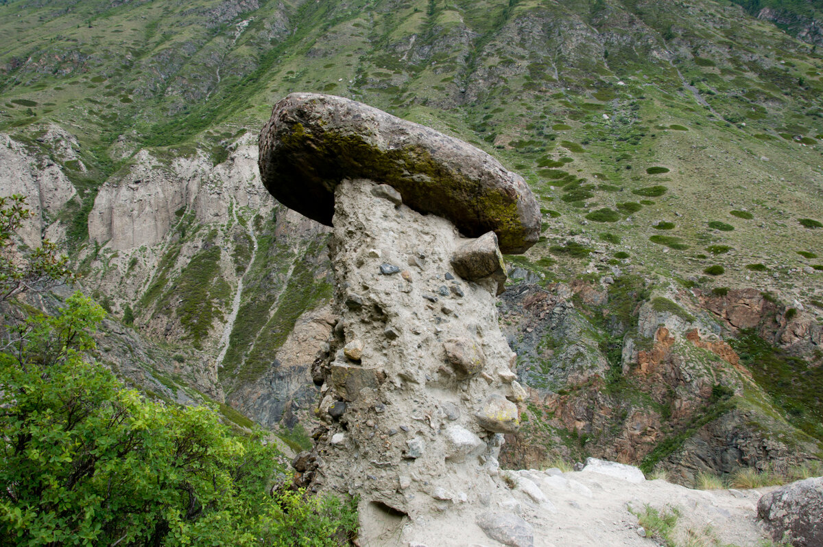 Урочище Аккурум каменные грибы