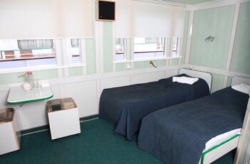 Стандартная каюта на теплоходе. Собственное фото