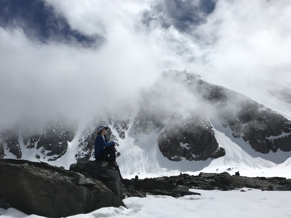 У Голубого озера, 2840 метров над уровнем моря