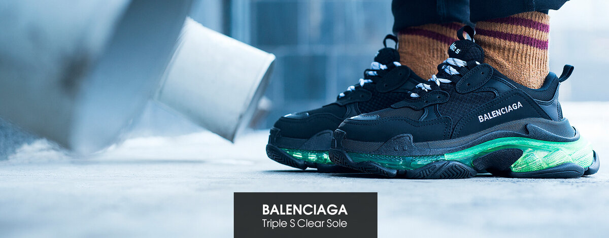 Balenciaga store black green