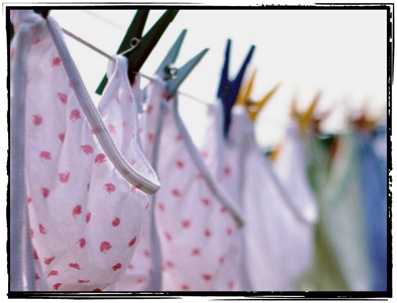 Примерно так и висели трусики моей любимой