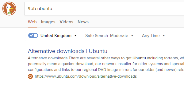 Попытка найти дистрибутив Ubuntu на The Pirate Bay