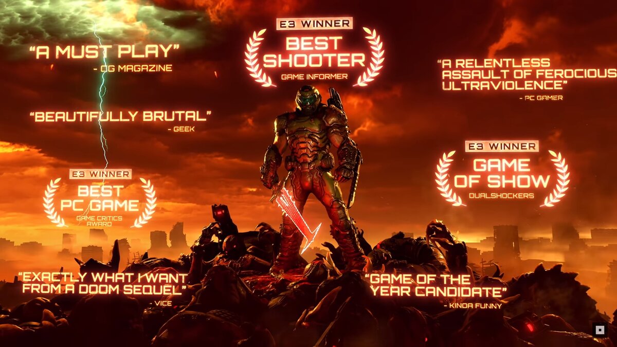 Сюжетная кампания Doom Eternal продолжает сюжет игры Doom 2016 года. События игры происходят не только на Марсе и его спутниках, но и на Земле, частично повторяя сюжетную арку Doom II: Hell on Earth. Как и в прошлой игре серии, главным героем выступает Палач Рока.