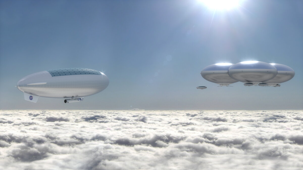 © NASA Systems Analysis and Concepts Directorate (концепция облачного города Венеры)