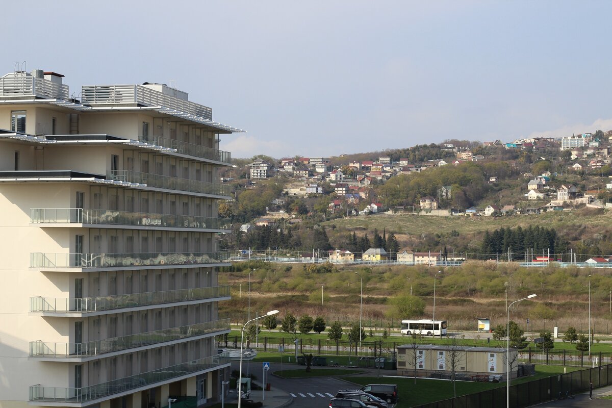 вид из окон пансионата