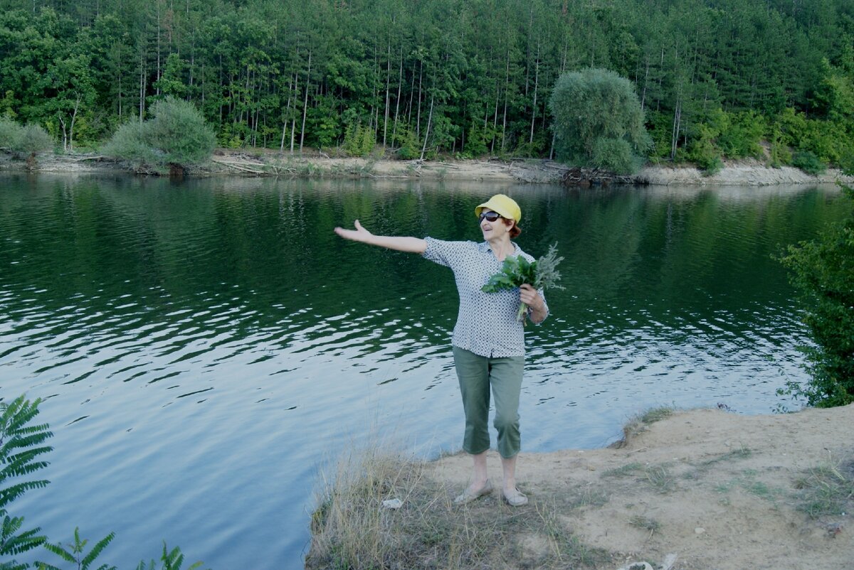 На берегу язовира Камчия (водохранилища) в Болгарии. 