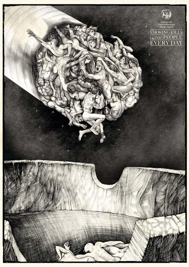 В день 14 000 людей умирают от курения. Но кого это когда останавливало?)