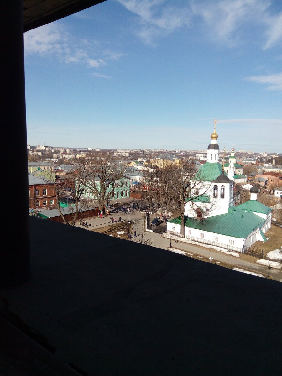 Вид с Водонапорной башни (в ней располагается Музей)