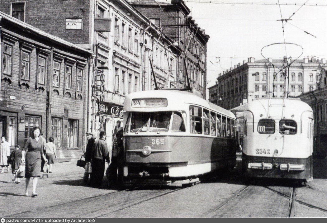 Зацепская площадь, 1962 -1963 г. Источник Музей Транспорта г.Москвы.