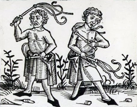 Флагеллантство — движение бичующихся (XIII век).
Источник: https://ru.wikipedia.org/wiki/Флагеллантство