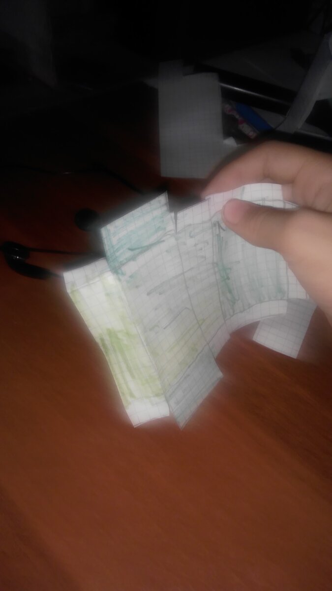 Места которые нужно согнуть согнуты на одном месте