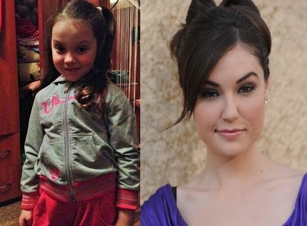 Саша в детстве и сейчас