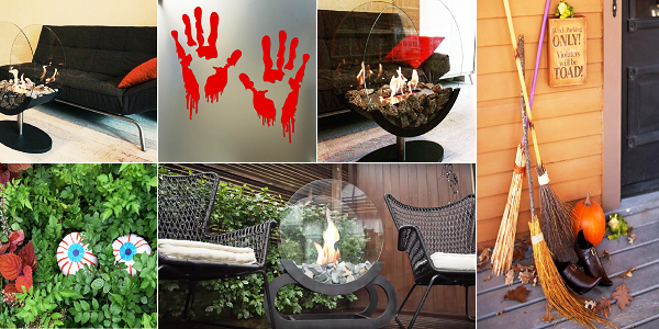 Священный костер на Хэллоуин удачно заменит мобильный биокамин.
Он поддержит мистическую атмосферу и во дворе, и на террасе, и в комнате.
