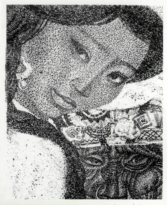 Первая любовь поэта – Тогжан, источник лирического поэтического вдохновения Абая на всю жизнь. Художник Евгений Сидоркин. 