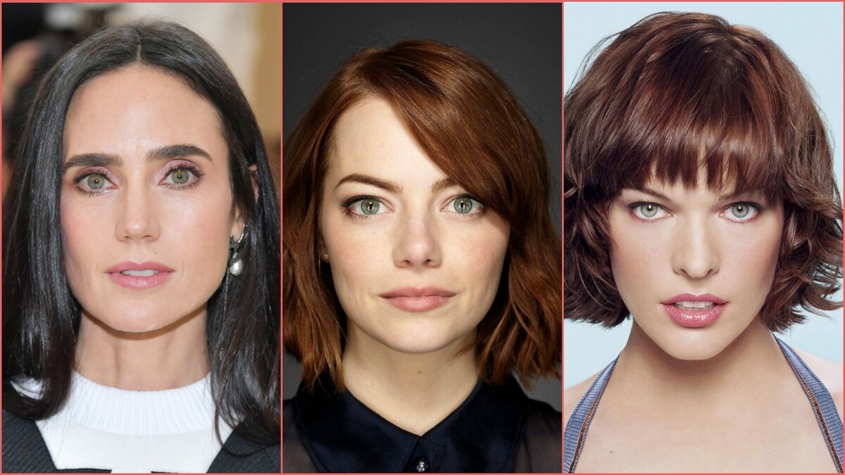 Дженнифер Коннелли, Эмма Стоун, Милла Йовович. Фото: stylebistro.com, myconfinedspace.com, moviegr.am