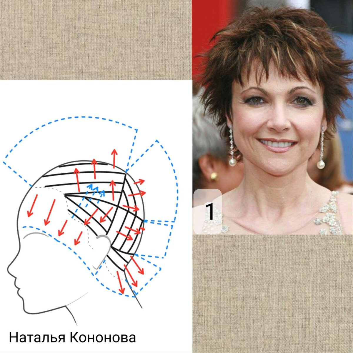 Схема моя. Модель стрижки из интернета.