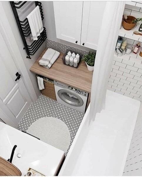 Маленькая ванная комната, дизайн в хрущевке