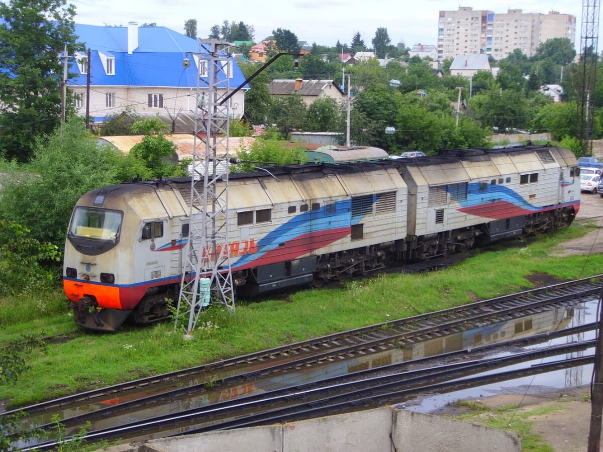 Магистральный тепловоз 2ТЭ25А "Витязь".