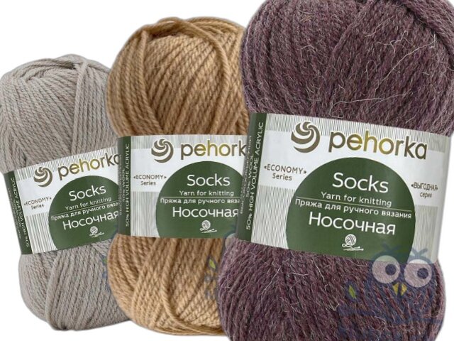 Носочная пряжа от Пехорки