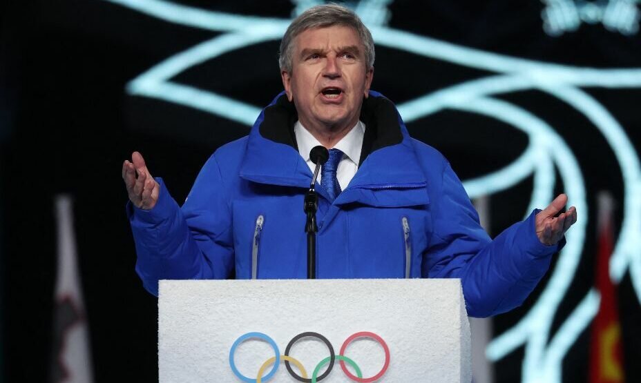    Глава МОК на церемонии открытия Олимпиады в Пекине. Фото: Reuters