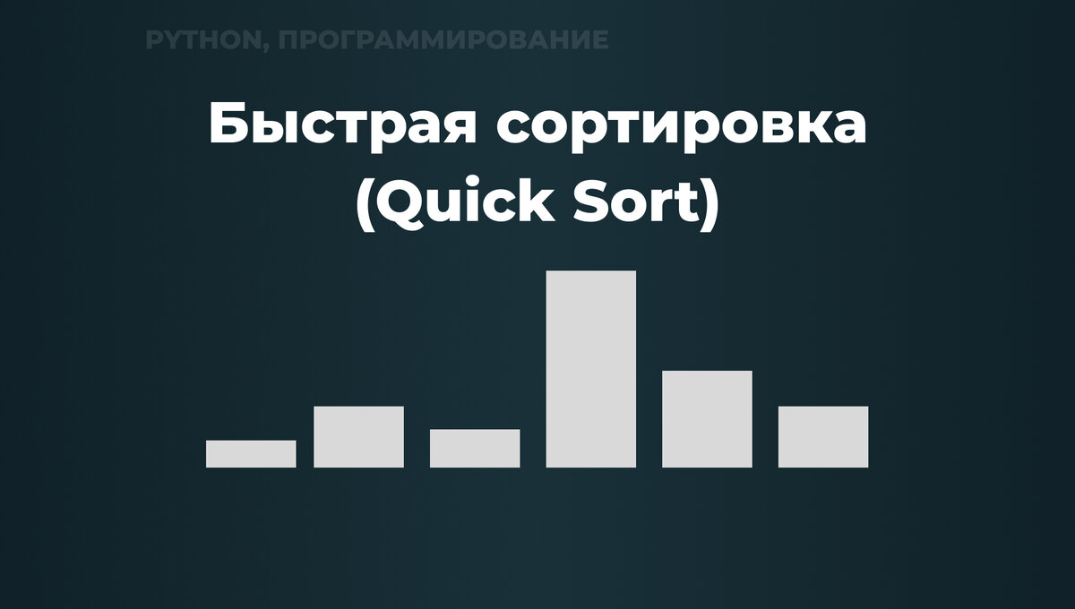 Быстрая сортировка (Quick Sort) в Python | Курушкин Дмитрий | Дзен