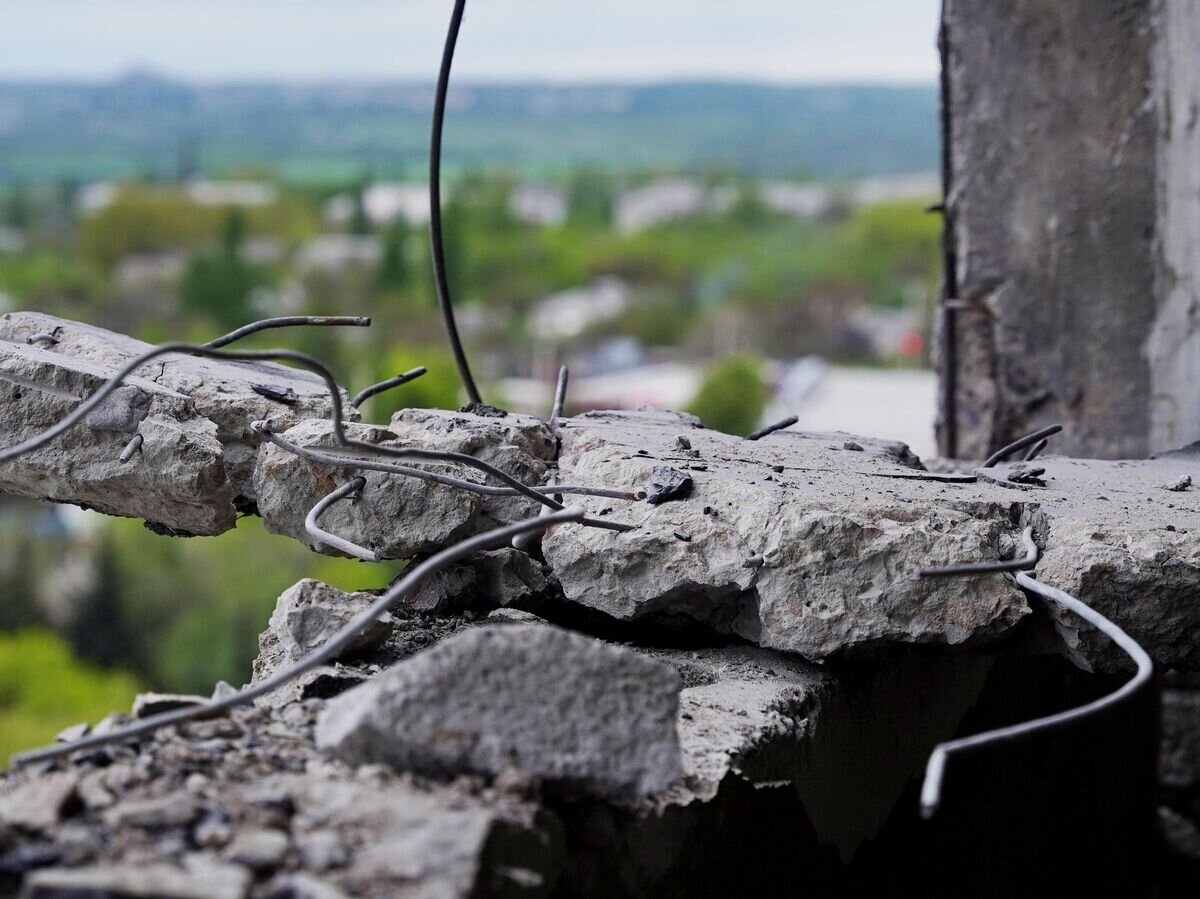    Последствие обстрела со стороны ВСУ из РСЗО HIMARS© Максим Захаров