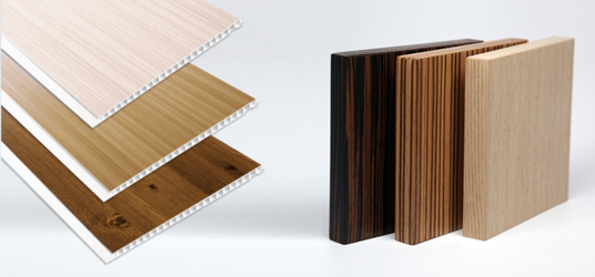 
Пластиковая имитация дерева и образцы натуральной древесины