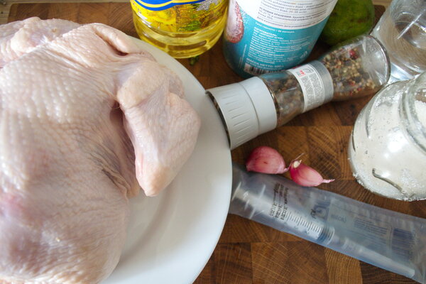 Курица нашприцованная рассолом - ароматная и сочная: Скорее всего, будете готовить так же