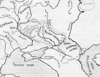 Карта хазарии в период расцвета