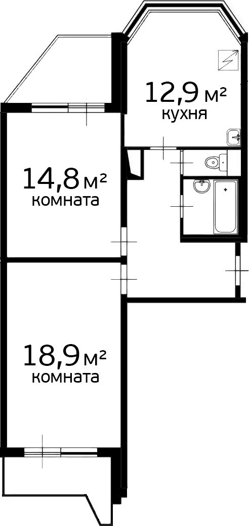 П 44 планировки квартир с размерами | Дом серии п44 типовая планировка