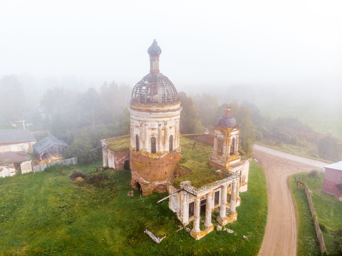 храм с видом сверху