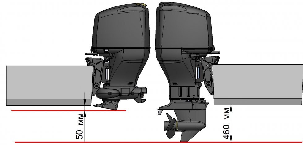 Российские подвесные лодочные моторы IMPULSE 90-115-140-160 л.с. Стоят ...