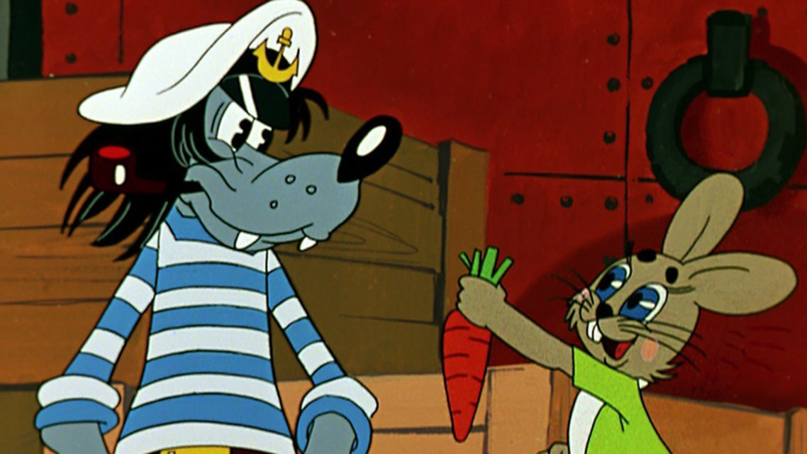кадр из Мультфильма "Ну-Погоди!"