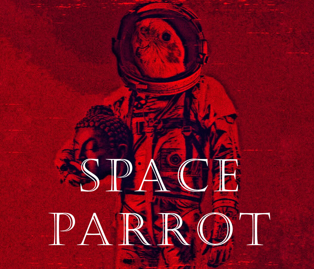 Обложка нашего подкаста с любимым персонажем: Космическим Попугаем "Папугом"